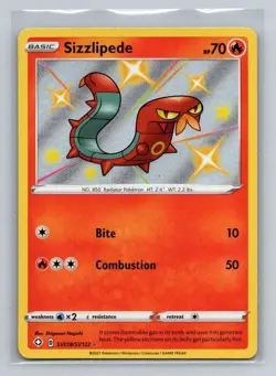 Sizzlipede SV018/SV122 Shiny Vault Holo Pokemon 2021 Shining Fates - NM - Image 1