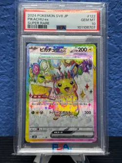 2024 Pokemon SV8 JP Pikachu ex Super Rare #122/106 - PSA 10 MINT - Japanese SR - Image 1