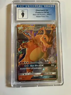 Charizard GX Pokemon 2019 Black Star Promos SM211 Hidden Fates Tins CGC 9 MINT - Image 1