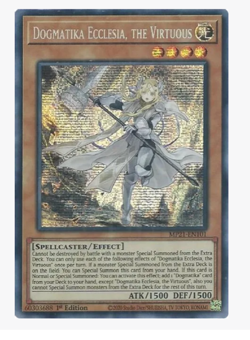 Dogmatika Ecclesia, the Virtuous MP21-EN101 Prismatic Secret Rare Yugioh - Image 1