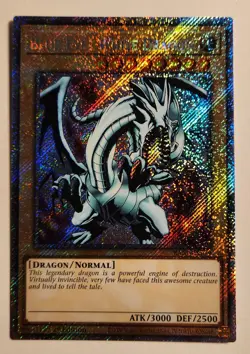Yugioh Blue-Eyes White Dragon RA03-EN079 - - Platinum Secret Rare - Image 1