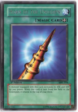 Yugioh - Horn of the Unicorn MRL-054 1st Edition - Magic Ruler - Image 1
