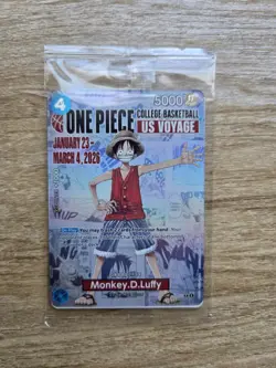 Monkey.D.Luffy [College Basketball US Voyage] P-055 One Piece Promo - Image 1