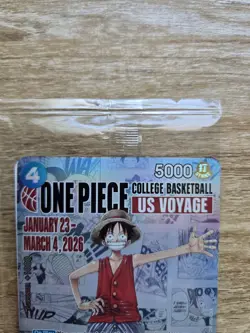 Monkey.D.Luffy [College Basketball US Voyage] P-055 One Piece Promo - Image 4