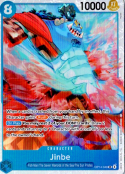 One Piece TCG English OP14-049 Jinbe SR Foil - Image 1