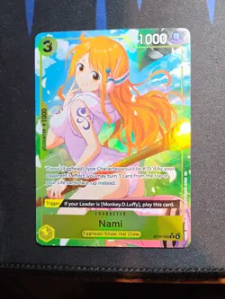 🏴‍☠One Piece Is Real Egghead Nami ST29-008 Alt Art Foil Lets Go!!🏴‍☠ - Image 4