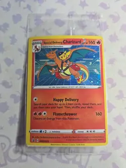 Special Delivery Charizard SWSH075 Holo Black Star Promo Pokemon Card SEALED - Image 1