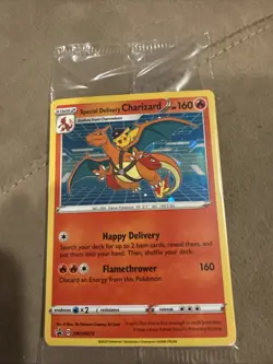 Special Delivery Charizard Black Star Promo Card SWSH075 Sealed - Image 1