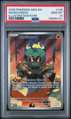 Marshadow *PSA 10* Illustration Rare *Mega Evolution* #146 * Pokemon - Image 1