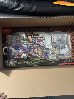 Pokemon TCG: Paldean Fates Great Tusk ex & Iron Threads ex Premium Collection - Image 1