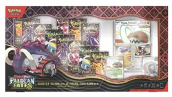 Pokemon TCG Paldean Fates Great Tusk Iron Threads Ex Premium Collection - Image 1
