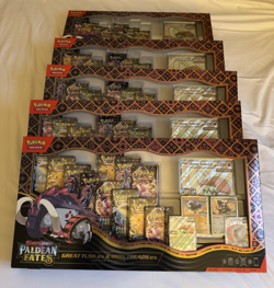 Pokemon TCG Paldean Fates Great Tusk Iron Threads Ex Premium Collection Lot of 5 - Image 2