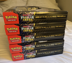 Pokemon TCG Paldean Fates Great Tusk Iron Threads Ex Premium Collection Lot of 5 - Image 5