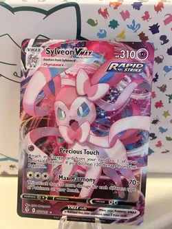 Sylveon VMAX 075/203 Holo Rare VMAX Evolving Skies Pokemon Near Mint - Image 1