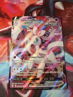 Sylveon VMAX - 075/203 - Pokemon Evolving Skies Sword & Shield Rare Card NM - Image 1