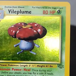 Vileplume 15/64 Holo Rare Jungle Set Pokemon Card WOTC Vintage 1999 TCG LP ⭐ - Image 2