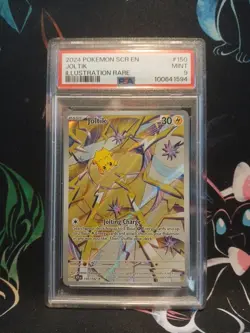Joltik 150 2024 Pokemon Stellar Crown Illustration Rare PSA 9 MINT Card - Image 1