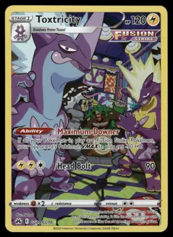 Pokemon Cards Toxtricity GG09/GG70 Crown Zenith Galarian Gallery Holo NM *3 - Image 1