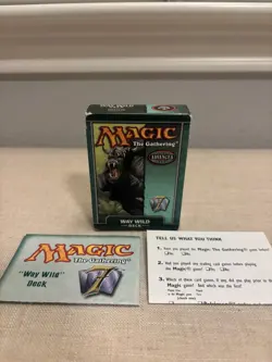 Magic the Gathering Way Wild deck Box w/ Manual No Mtg 7th Edition Cards - Image 1
