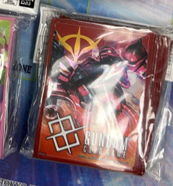 Char's Zaku Zeon Gundam Card Game Official Japanese 70 Sleeves GA1 - Image 1
