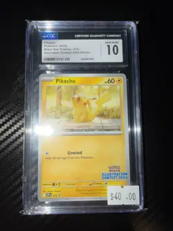 Pikachu 214 Sv: Scarlet & Violet Promo Card CGC 10 - Image 1