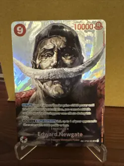 One Piece Card Game Alt Art Edward Newgate SP English Paramount War OP02-004 NM - Image 1