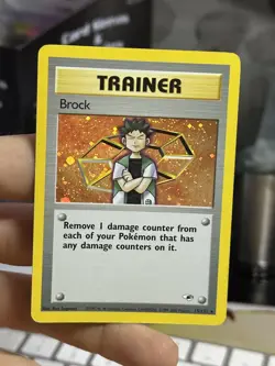 #3 Brock 15/132 Gym Heroes 2000 Holo Rare WOTC Pokemon Card TCG - Image 3