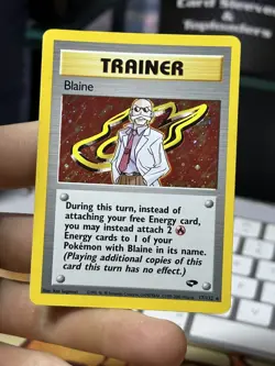 #2 Blaine 17/132 Gym Challenge 2000 Holo Rare WOTC Pokemon Card TCG - Image 3