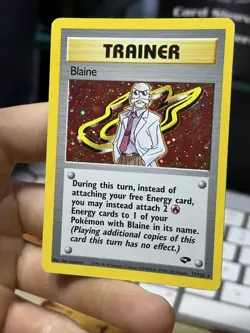 #2 Blaine 17/132 Gym Challenge 2000 Holo Rare WOTC Pokemon Card TCG - Image 4