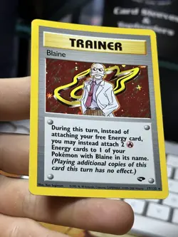 #2 Blaine 17/132 Gym Challenge 2000 Holo Rare WOTC Pokemon Card TCG - Image 5
