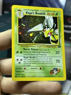 #4 Koga's Beedrill 9/132 Gym Challenge 2000 Holo Rare WOTC Pokemon Card TCG - Image 5