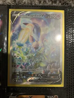 Pokemon Galarian Rapidash V 168/198 Ultra Rare Full Art Holo Chilling Reign Card - Image 1