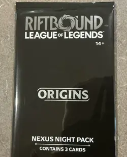 Riftbound Origins Nexus Night Pack (Sealed) English 3-Card Promo Pack - Image 4