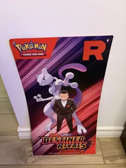 * DESTINED RIVALS * Pokemon Card TCG Promo Cover Store Poster 27.5cm X 33.5cm - Image 1