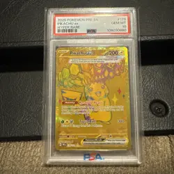 Pokemon TCG S&V Pikachu EX Hyper Rare Holo Card 179/131 Prismatic Evolutions - Image 1