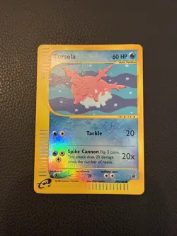 Corsola - 102/165 - Pokemon Expedition Reverse Holo Rare Card MP - Image 1