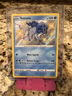 Suicune - SV022/SV122 - Pokemon Shining Fates Sword Shield Shiny Rare Card NM - Image 1