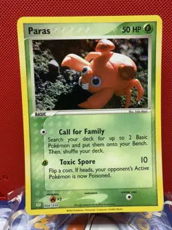 Paras 004/034 CLV Trading Card Game NM Condition, Classic Holo Pokemon #641 - Image 1