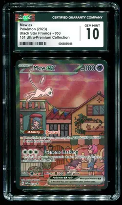 CGC 10 Mew ex 151 Ultra Premium Collection Promo 2023 Pokemon Card #053 - Image 1