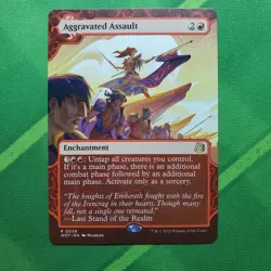 Aggravated Assault Wilds of Eldraine: Enchanting Tales MTG NM - Image 1