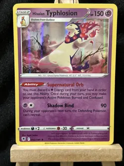 💫Pokemon TCG - Hisuian Typhlosion - Holo Rare - 052/189 - Astral Radiance NM💫 - Image 1