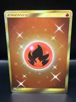 Pokemon Fire Energy 167/147 Secret Rare Burning Shadows Pokemon Card - Image 1