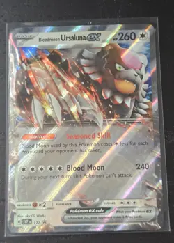 Pokemon TCG Bloodmoon Ursaluna EX SVP 177 Black Star Promo - Image 1