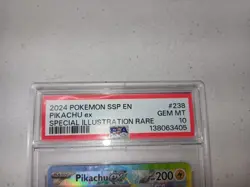 Pokemon 2024 Pikachu Ex 238/191 SIR Surging Sparks GEM MINT PSA 10 + MORE GRADED - Image 2