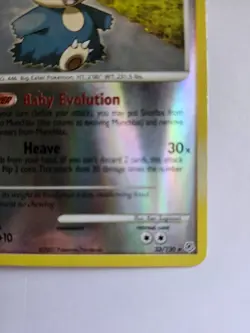 Pokemon Munchlax Lv. 8 33/130 - Diamond & Pearl Base Set - Reverse Holo - Image 3