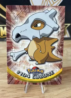 Cubone #104 2000 Topps Pokemon TV Animation Edition Series 2 Blue Logo - Image 1