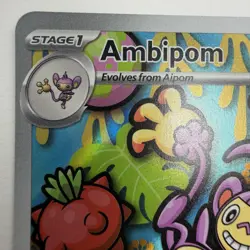 Ambipom 107/094 Pokemon ME02: Phantasmal Flames Illustration Rare Holo - Image 3