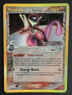 Mewtwo 12/113 Delta Species Holo Ultra Rare Pokemon TCG Nintendo MP - Image 1
