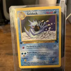 Golduck 35/62 Fossil Regular 1999 1st Edition Pokemon - Image 1