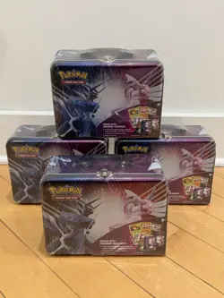 Pokemon Sword & Shield Palkia Fall 2022 Collectors Chest Tin TCG Sealed Lot Of 4 - Image 1